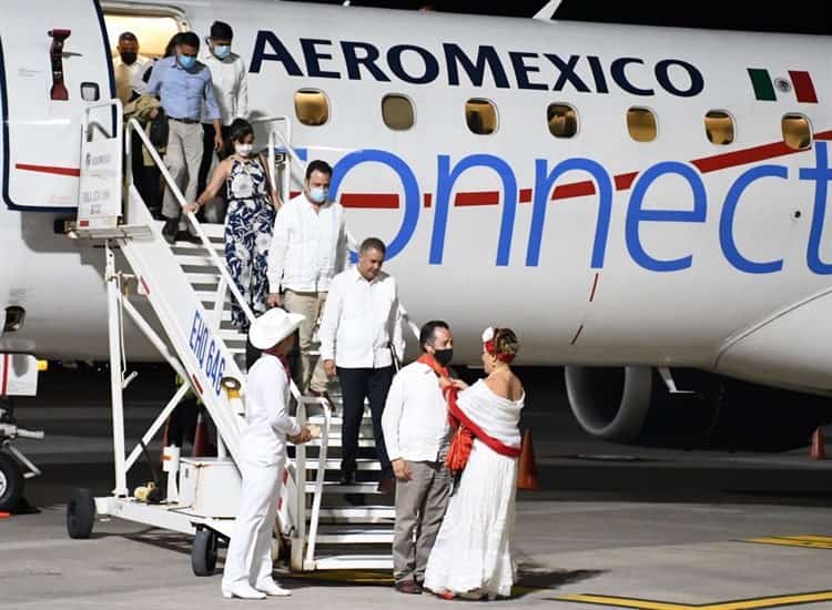 Inauguran los primeros vuelos del AIFA al aeropuerto Heriberto Jara de Veracruz