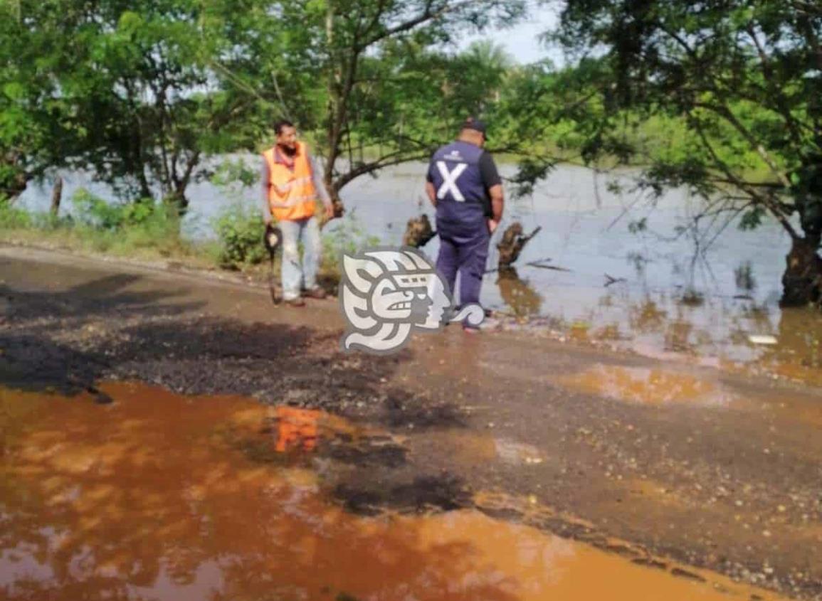 El río Chacalapa durante las últimas horas tuvo una tendencia a la baja en su nivel