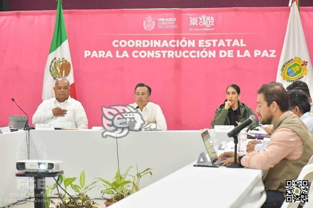 Gobierno, FGE y corporaciones sesionan Mesa de Seguridad en Coatzacoalcos