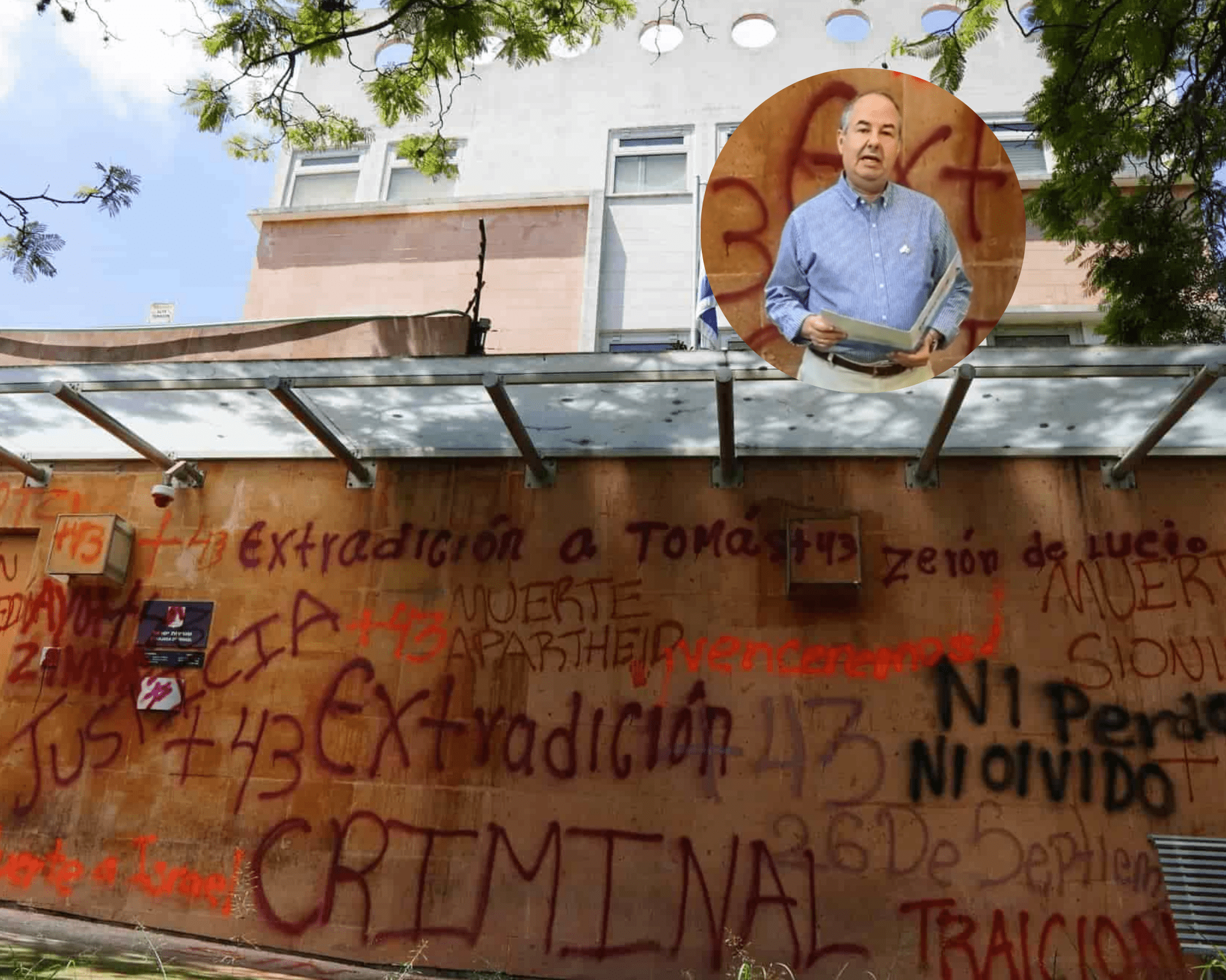 Embajador de Israel en México deberá aclarar hechos de vandalismo en sede de la CDMX