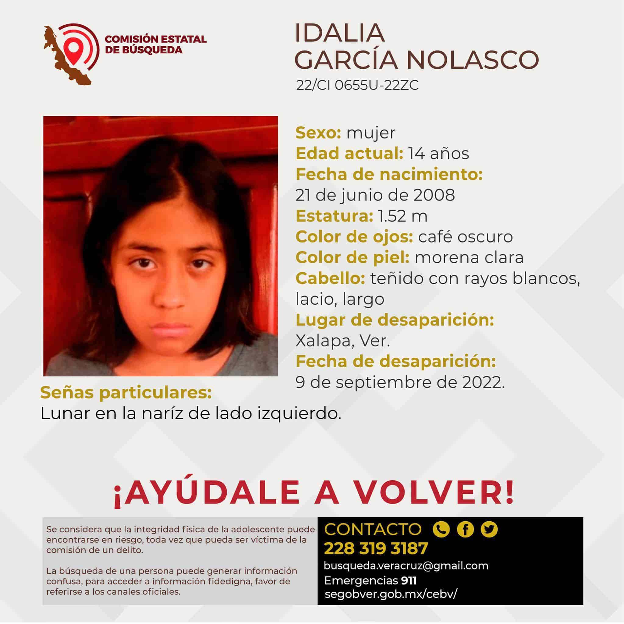 ¡Otra más! Buscan a menor desaparecida en Xalapa