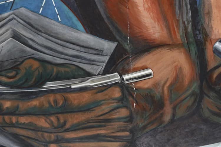 Se daña por sismo mural del artista José Clemente Orozco en Guadalajara