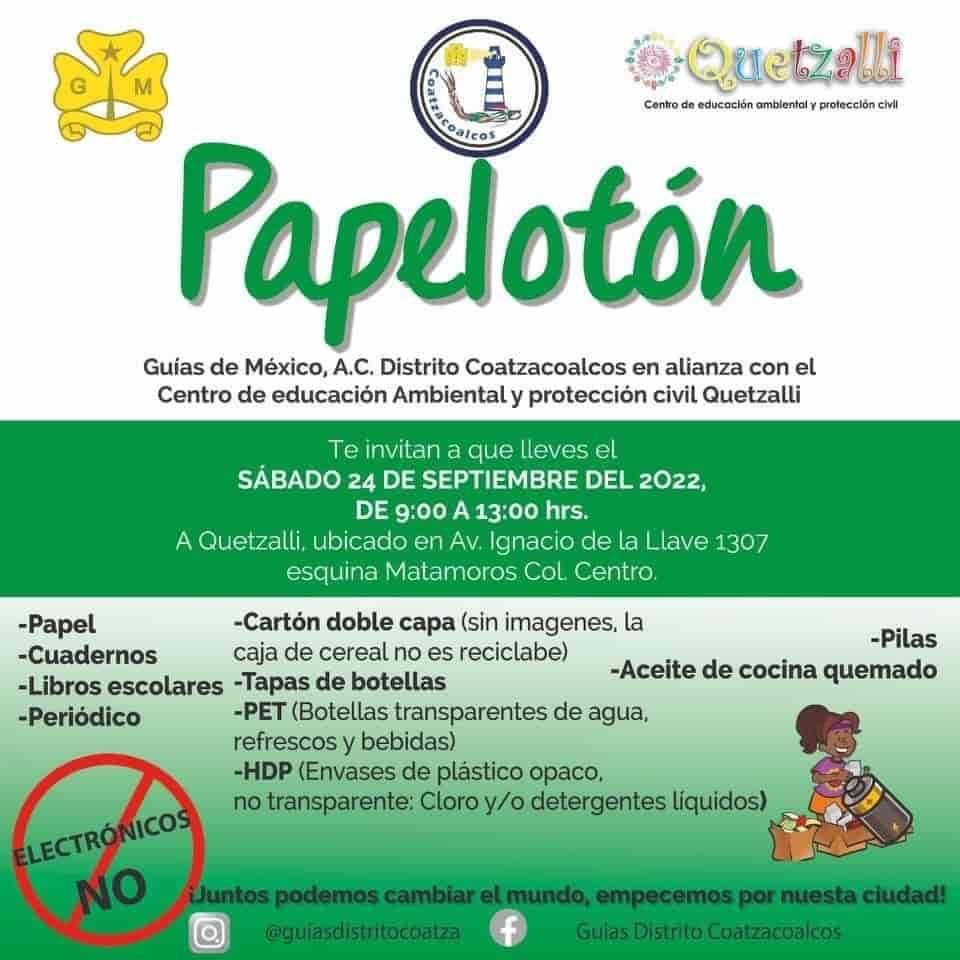 Habrá Papeletón en Quetzalli en apoyo a niñas Guías de México