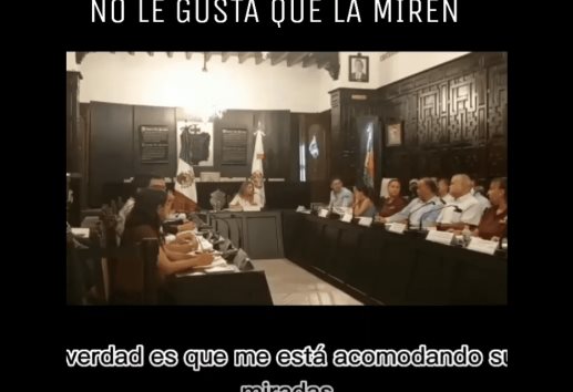 Video: Alcaldesa suspende sesión de cabildo al incomodarle las miradas