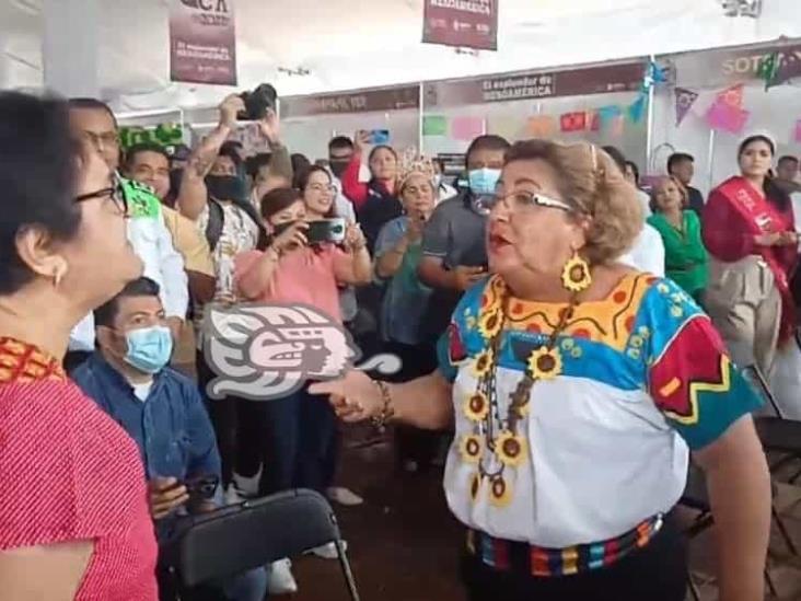 Entre reclamos, le aguaron la fiesta a la alcaldesa de Nanchital (+Video)