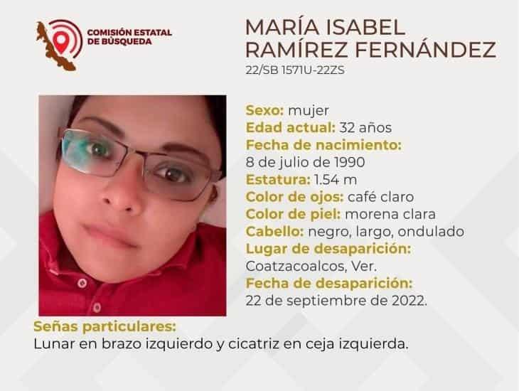 María Isabel cumplió 24 horas desaparecida en Coatzacoalcos