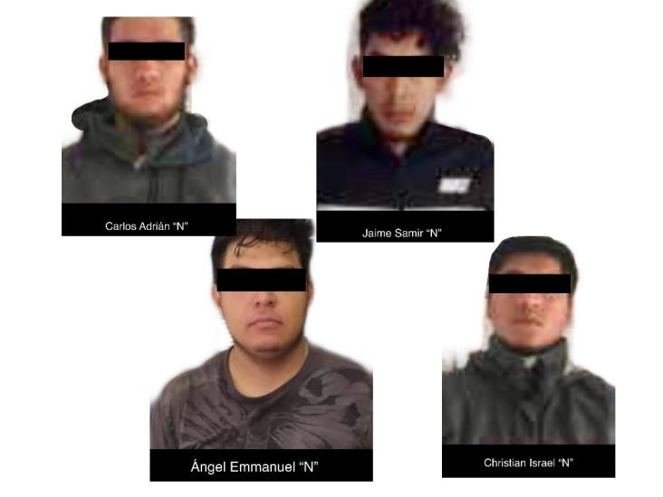 Detienen a 4 con droga y recuperan vehículo al centro de Veracruz