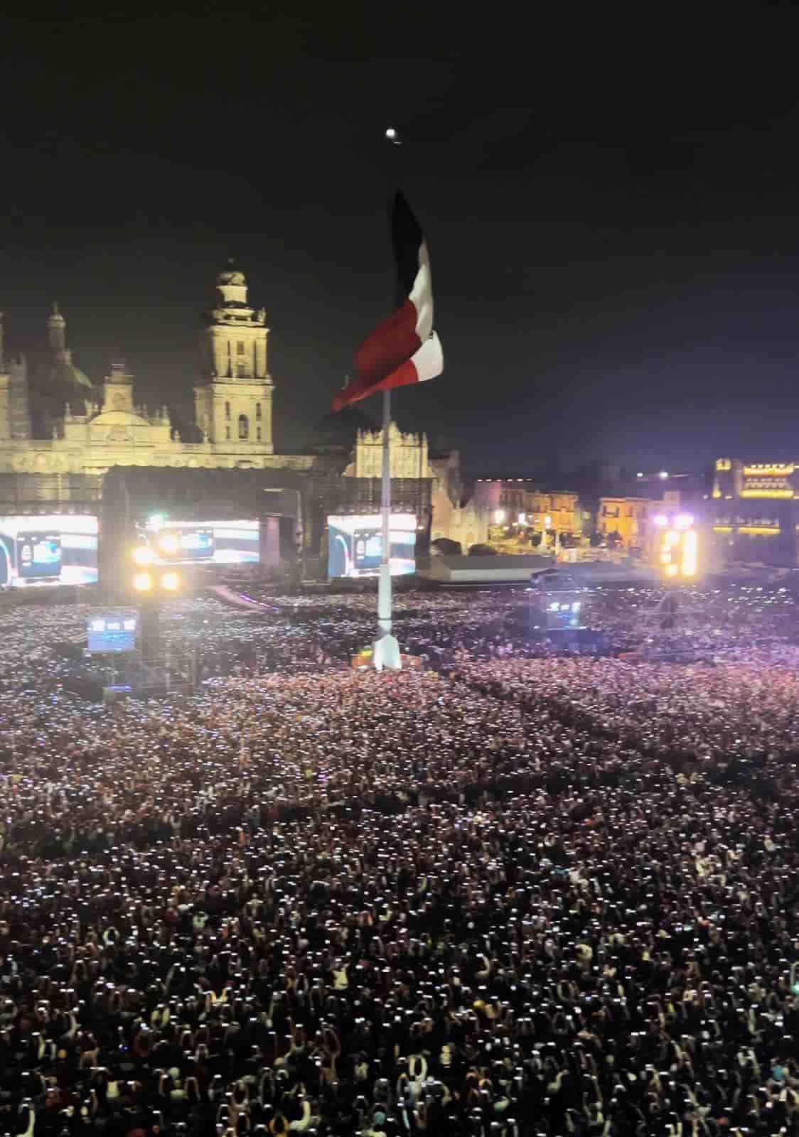 Más de 150 mil personas en concierto de Grupo Firme: Claudia Sheinbaum