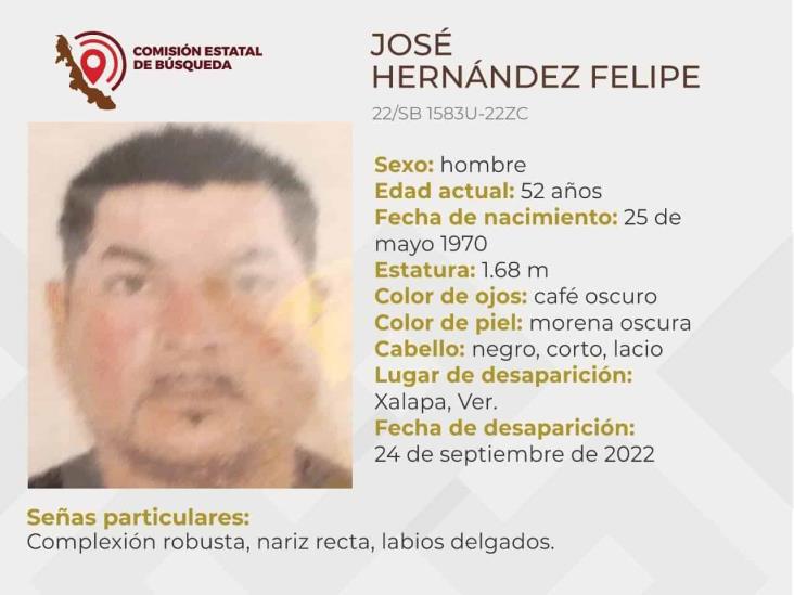 ¿Lo has visto? José Hernández desapareció en Xalapa; lo busca su familia