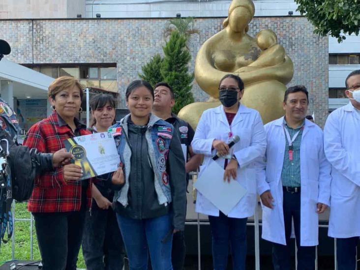 Para promover donación de órganos, realiza IMSS primera Rodada Biker