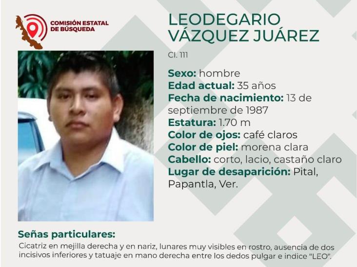 Continúa la búsqueda de Leodegario; desapareció en Papantla desde 2014