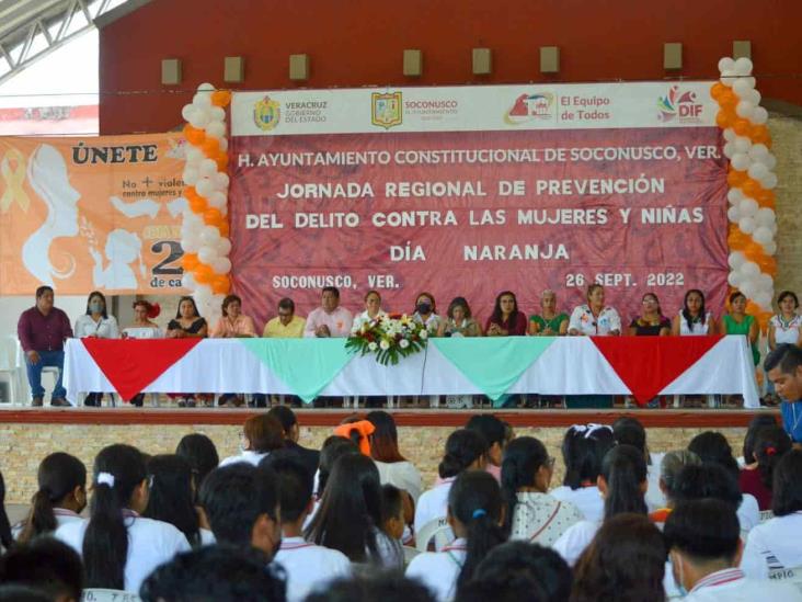 En Soconusco, jornada de prevención del delito contra las mujeres y niñas(+Video)