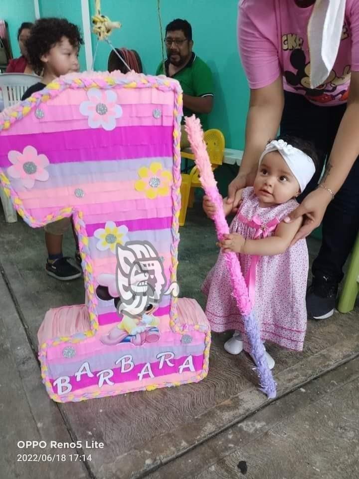 Doble festejo para la pequeña Barbara Eurídice por su primer añito de vida