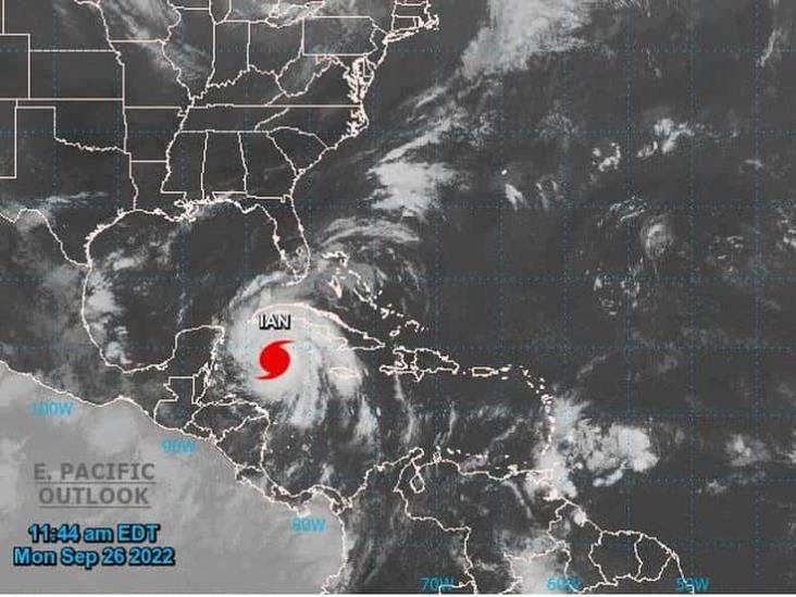 Huracán “Ian” evoluciona a categoría 2, dejará fuertes lluvias en 4 estados: Conagua