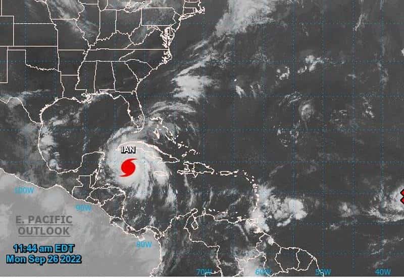 Huracán “Ian” evoluciona a categoría 2, dejará fuertes lluvias en 4 estados: Conagua