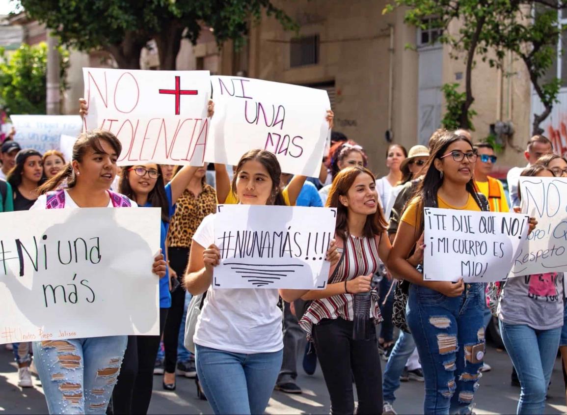 Jalisco registra cuatro casos de violencia a mujeres por día