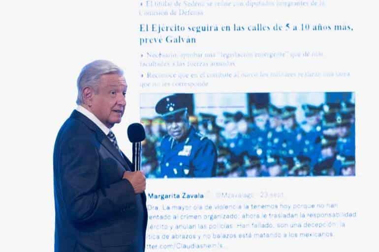 Gobierno federal llama a ciudadanía a evaluar presencia del Ejército en las calles