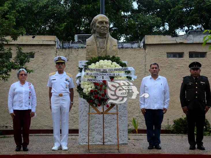 Conmemoran en Coatzacoalcos consumación de la Independencia