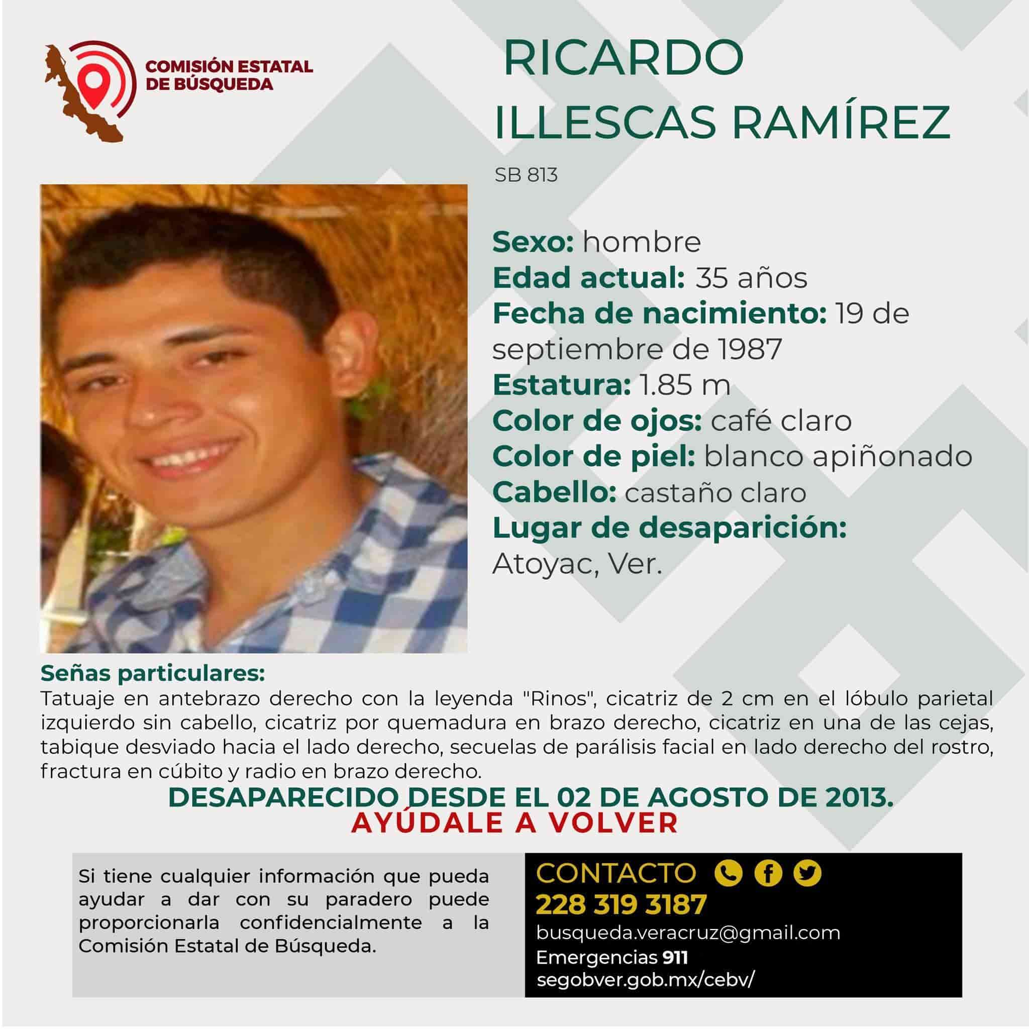 ¡Siguen buscando a Ricardo! Desapareció en Atoyac desde 2013