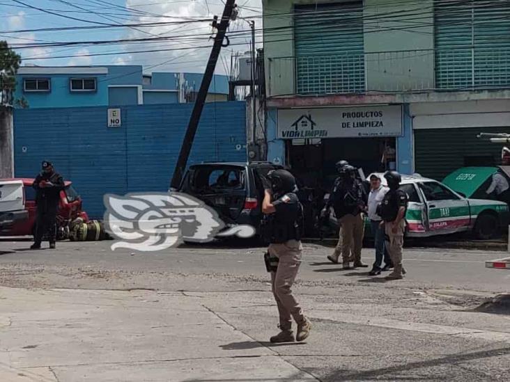 Balacera entre policías y sicarios en salida de Xalapa, rumbo a Briones (+Video)