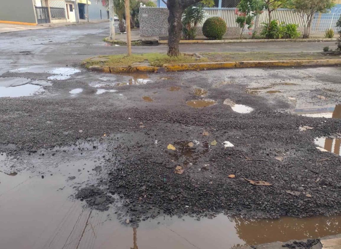 Vecinos piden reparación de calles por baches y encharcamientos en colonia Nueva Era