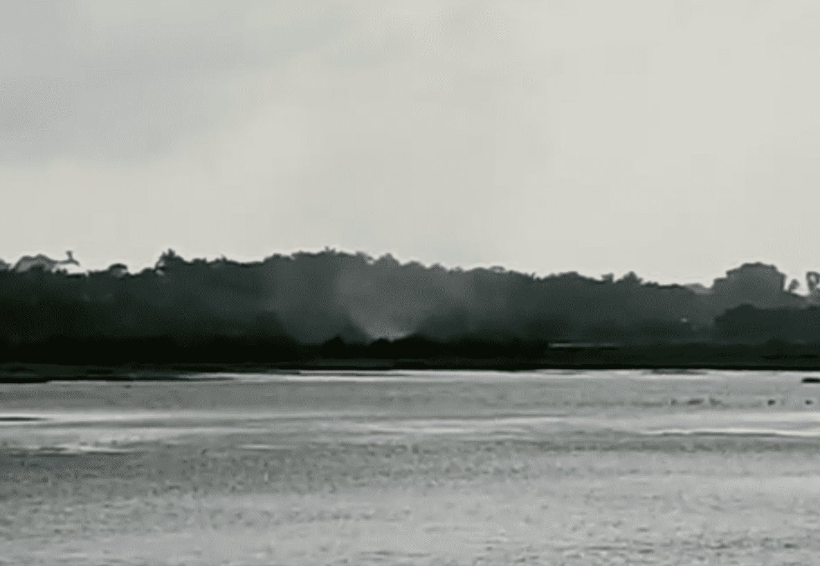 Se forma tromba en laguna de Hidalgotitlán (+Video)