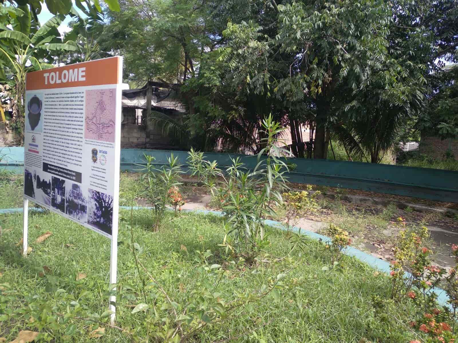 Denuncian abandono del parque histórico de Tolome en Paso de Ovejas