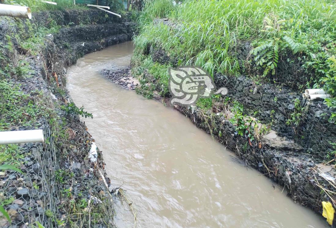 Lluvias socavan muros de gavión en arroyo Nexmegata de Villa Cuichapa(+Video)