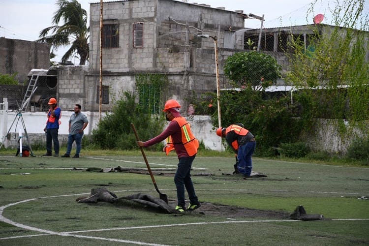 Rehabilitarán unidad deportiva en colonial Manantial de Boca del Río (+Video)