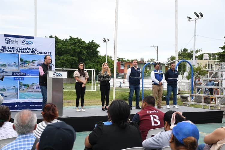 Rehabilitarán unidad deportiva en colonial Manantial de Boca del Río (+Video)