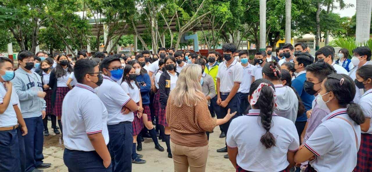 Realizan Simulacro en preparatoria de Cardel