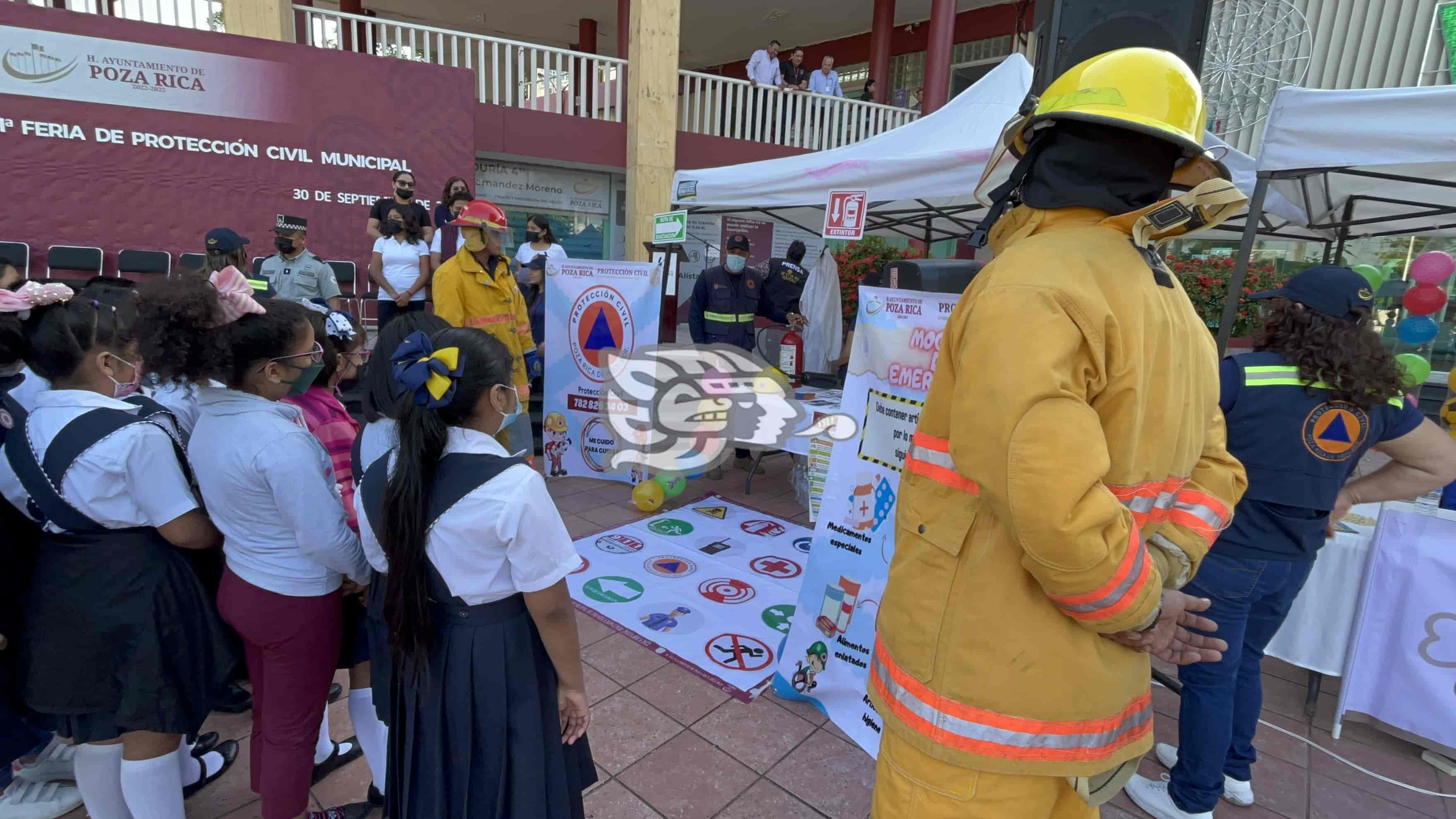 Fortalecen cultura de protección civil en Poza Rica