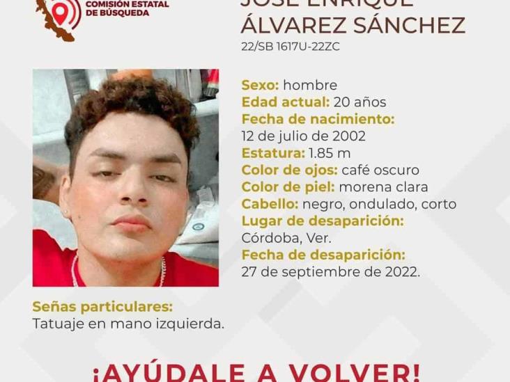¿Lo has visto? En Córdoba, buscan a José Enrique Álvarez; tiene 20 años