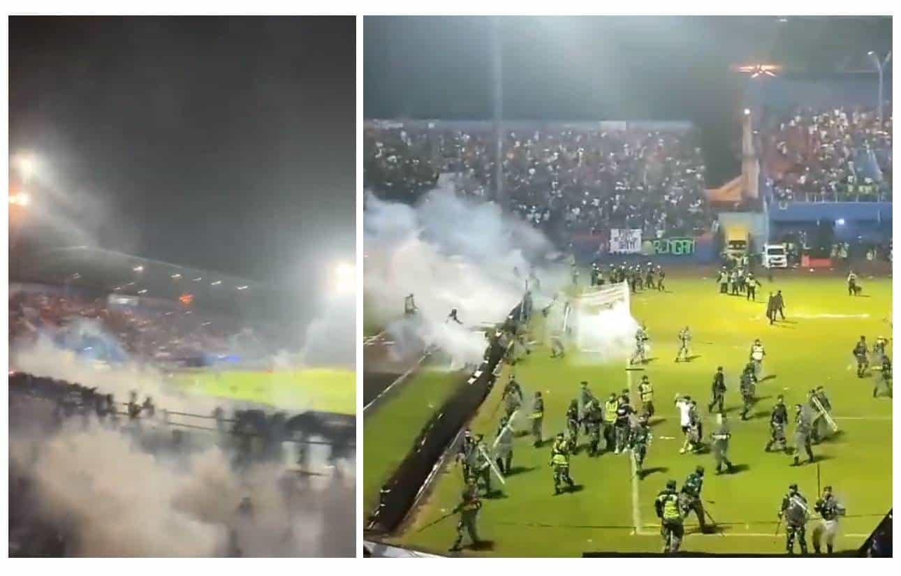 Tragedia en Indonesia; cerca de 130 muertos en juego de futbol (+Video)