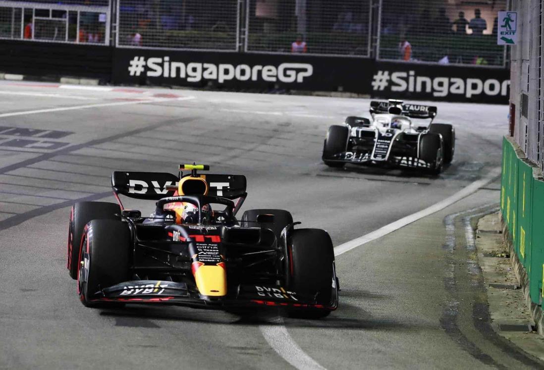 Leclerc lideró último libre del GP de Singapur; ‘Checo’ Pérez, quinto en prácticas