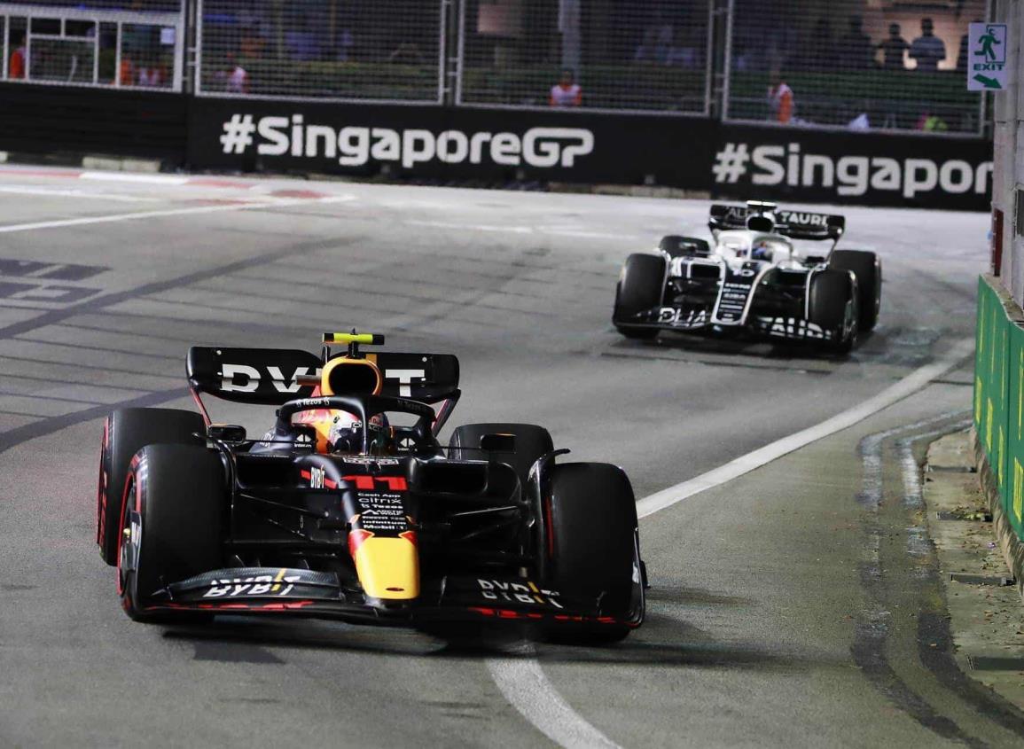 Leclerc lideró último libre del GP de Singapur; ‘Checo’ Pérez, quinto en prácticas