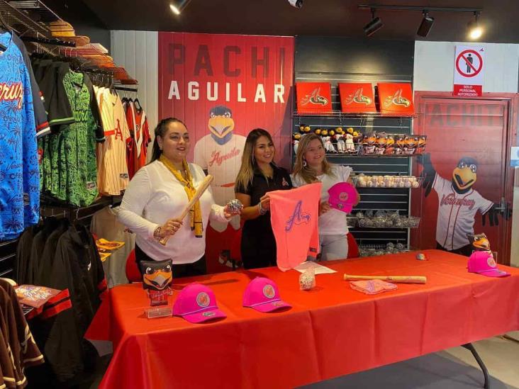 Porcentaje de ventas en tienda de béisbol del Águila de Veracruz será donado a Amanc