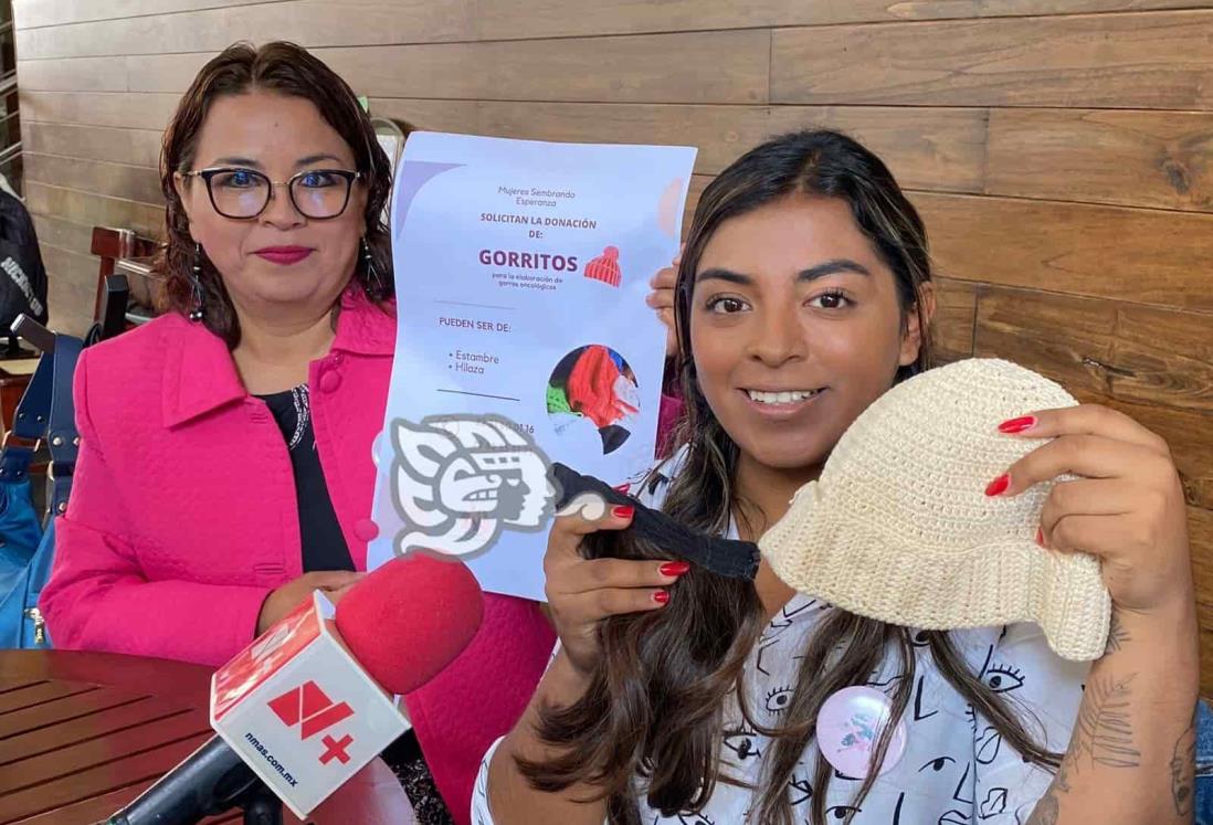 Piden donar gorritos para regalar cortinas oncológicas a pacientes con cáncer (Video)