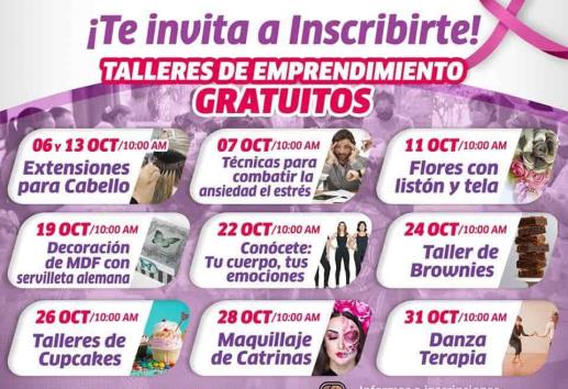 Invita IMM Coatzacoalcos a talleres gratuitos durante octubre