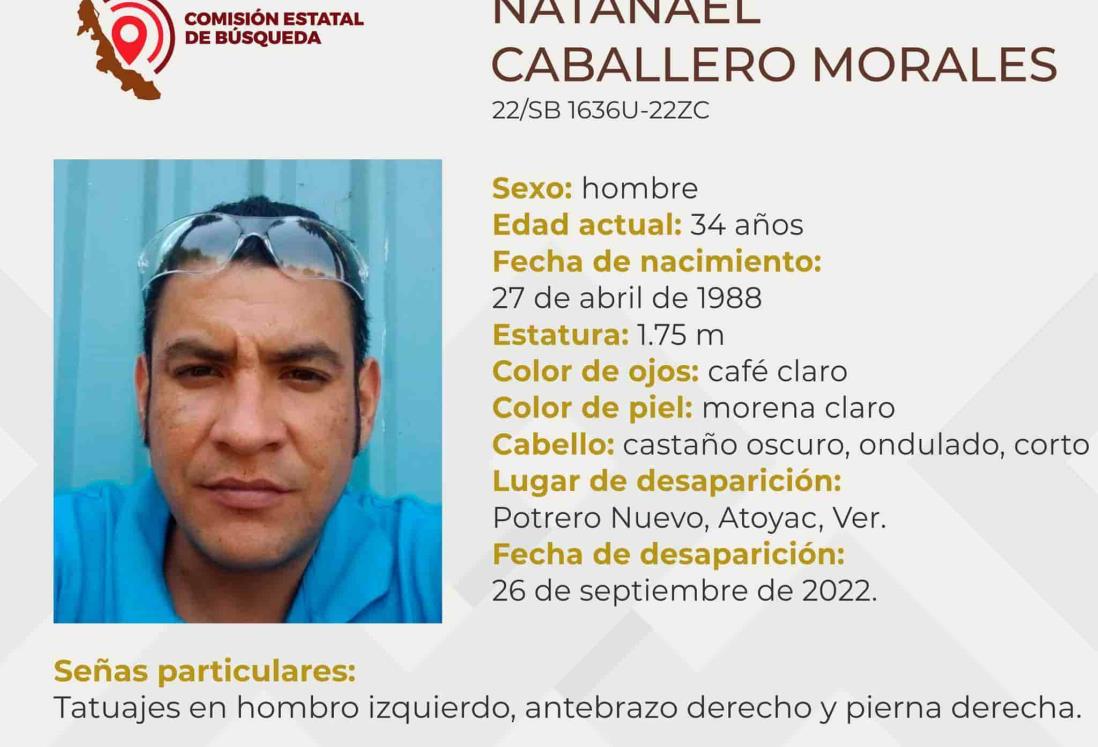 ¿Lo has visto? Desaparece hombre de 34 años en Atoyac