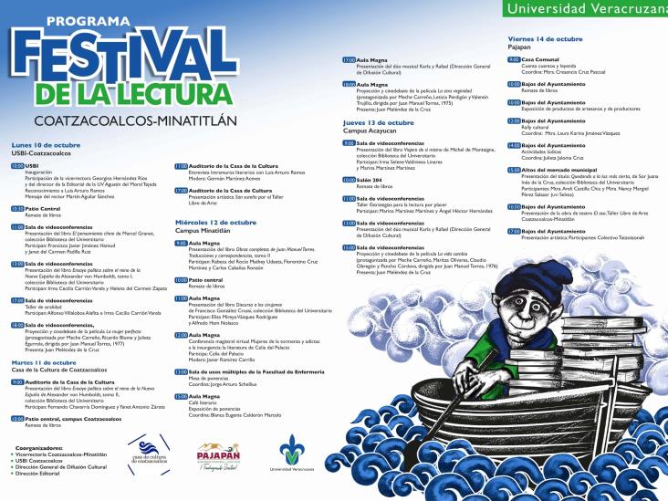 Prepara la Universidad Veracruzana zona sur, el Festival de la lectura