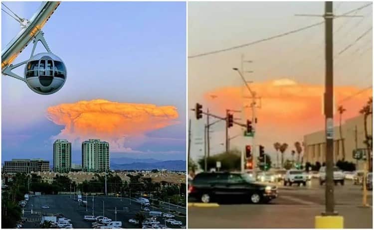 Extraña nube espanta a habitantes de Las Vegas