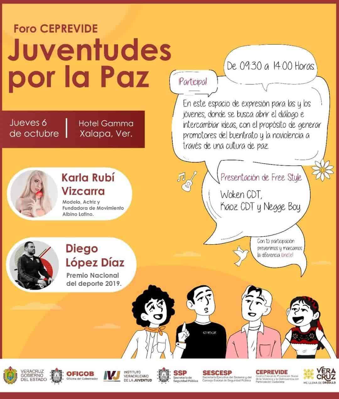 Organizan SSP y Ceprevide foro para prevención de la violencia dirigido a jóvenes