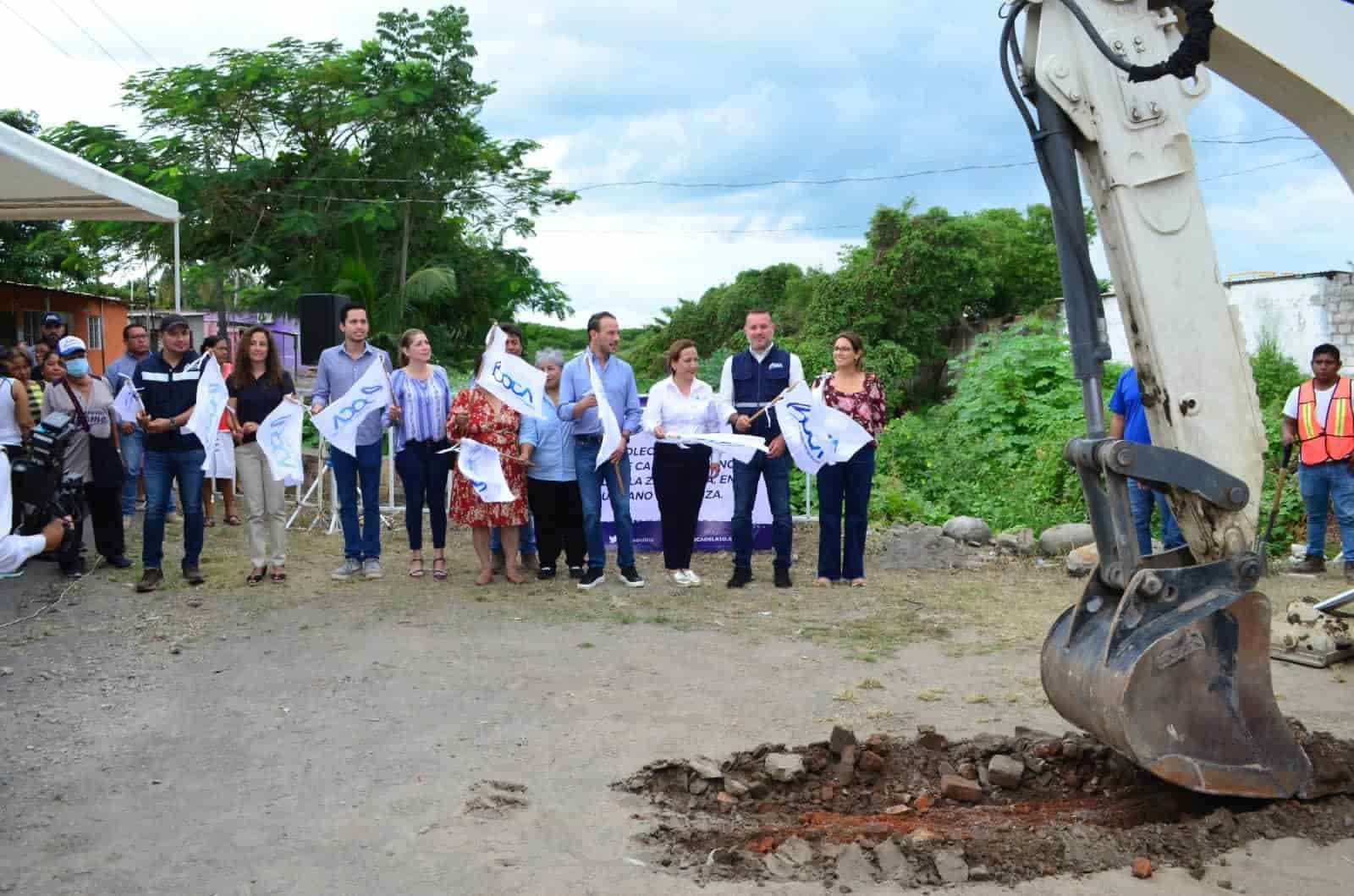 Inician obras del colector sanitario en la colonia Carranza de Boca del Río