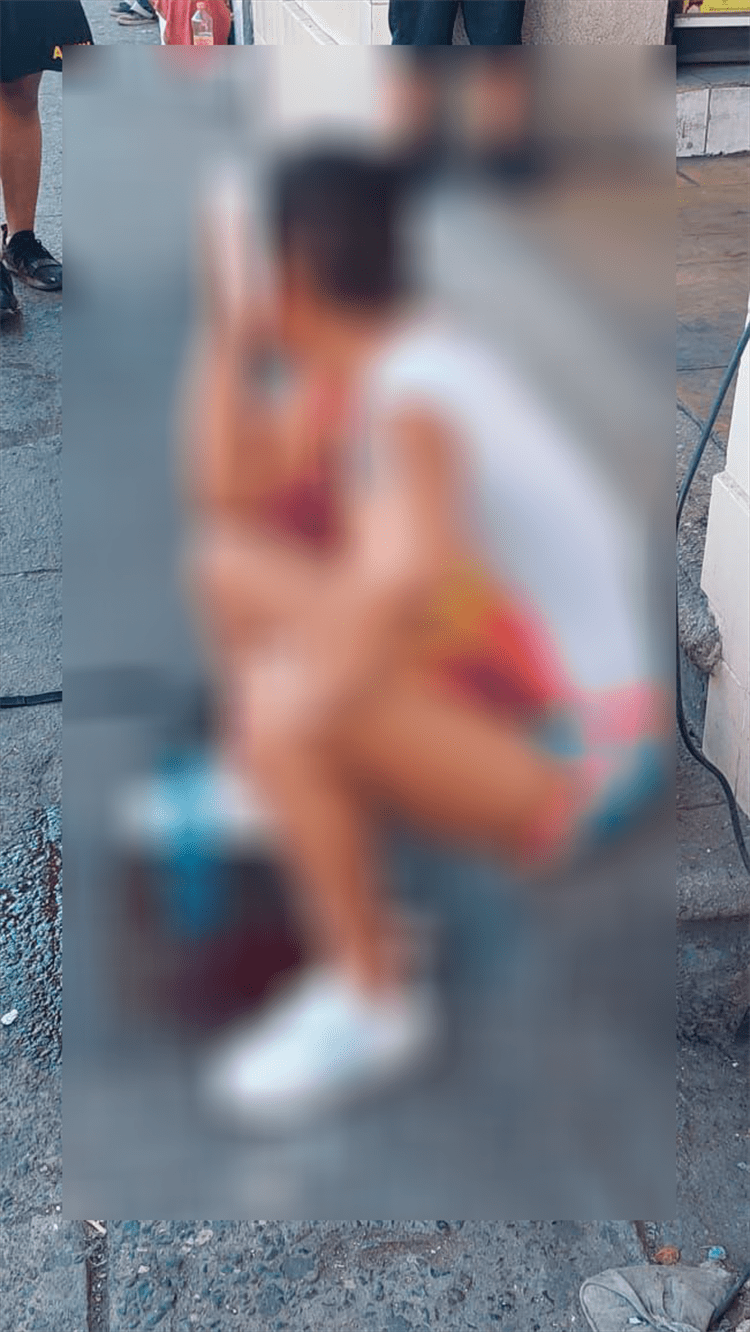 Mujer es golpeada por su pareja en el centro de Veracruz