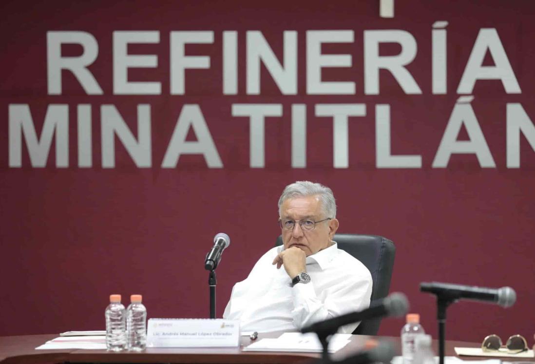 Supervisa AMLO avances en Refinería de Minatitlán