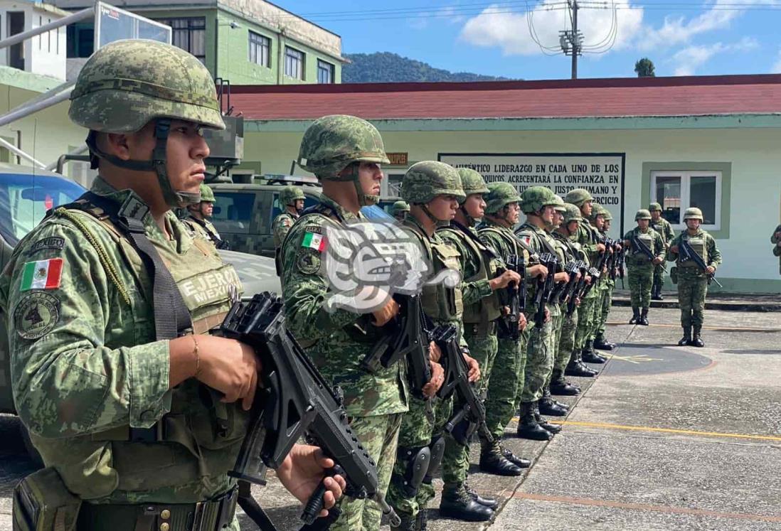 Ejército llega a Huiloapan; 250 elementos reforzarán seguridad