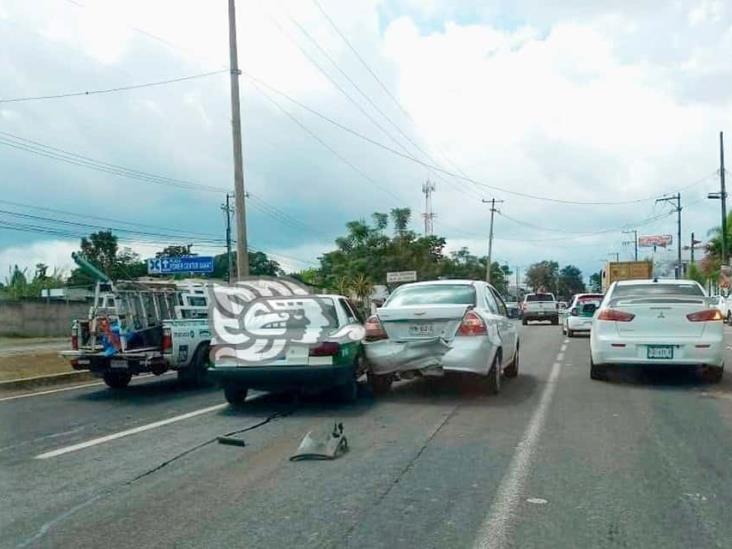 Choque por alcance deja un lesionado en Las Trancas