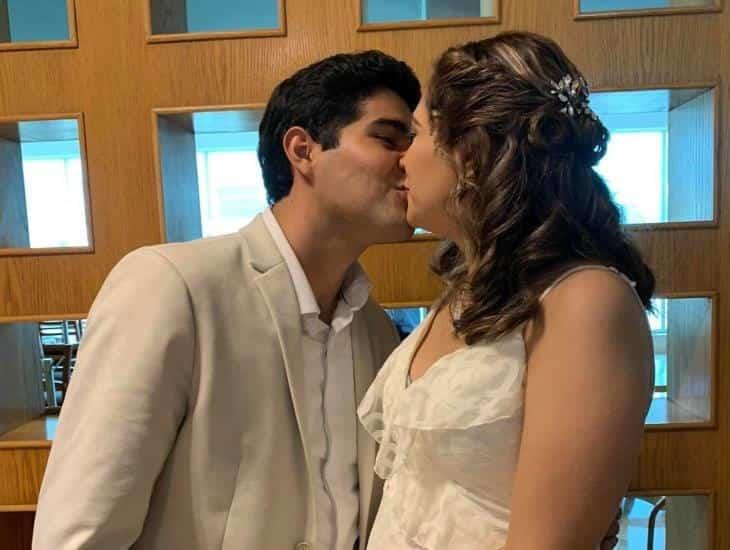 Julio Cerdán y Brianda Lagunes contraen matrimonio civil