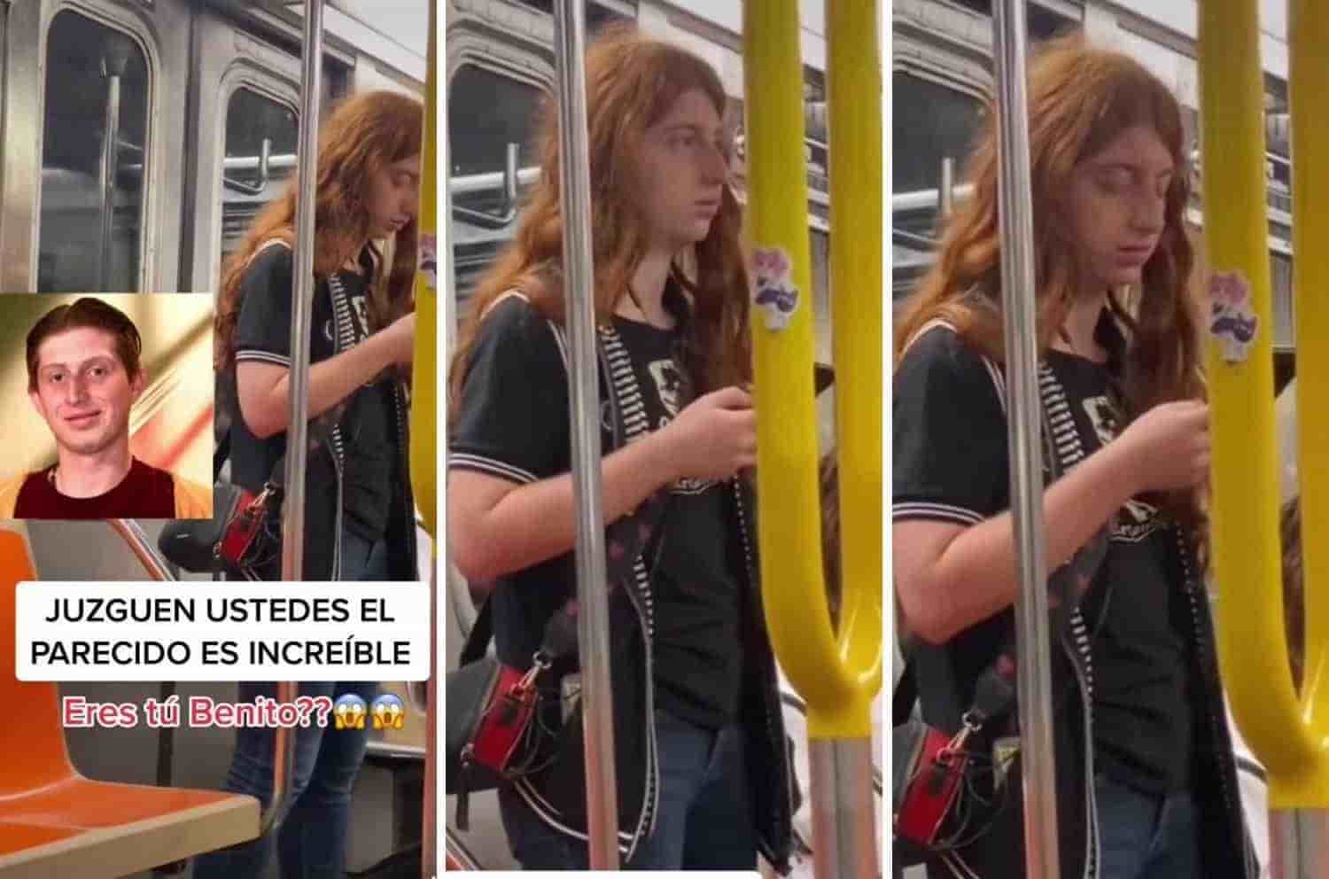 Captan al doble de Octavio Ocaña en el metro y se viraliza (+Vídeo)